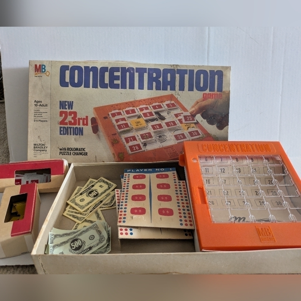 Classic Concentration Board Game Vintage.